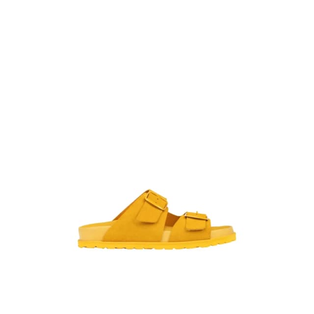 Geox Womens slides Geox SandyBett Jaune Female 41