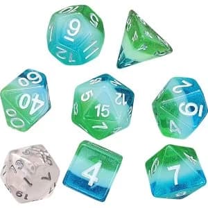 Sirius Dice - Blue Hawaiian Poly Set