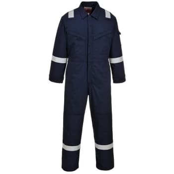 Portwest - FR52NARS - sz S Padded Anti-Static Coverall - Navy