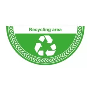 'recycling Area' Floor Graphic (750mm x 375mm)