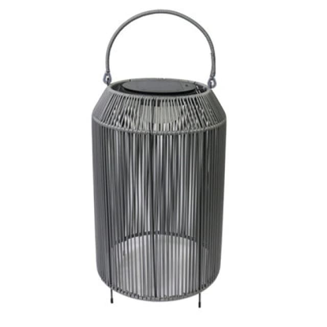 K Living Aurora Rattan Solar Rechargeable Lamp