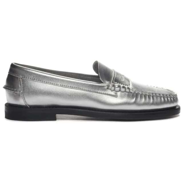 Sebago Womens leather loafers Sebago Dan Met Gris Female 35
