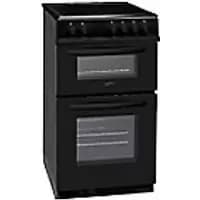 Statesman Double Oven EDC50B Electric Cooker Self-Clean ETC Enamel Metal Black