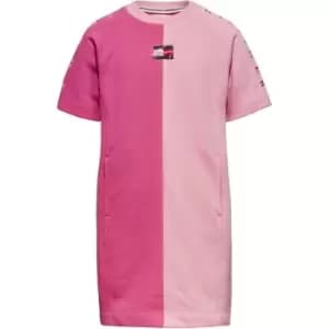Tommy Hilfiger Girls Two Tone Sweater Dress - Pink