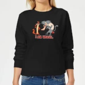 I Am Weasel Characters Womens Sweatshirt - Black