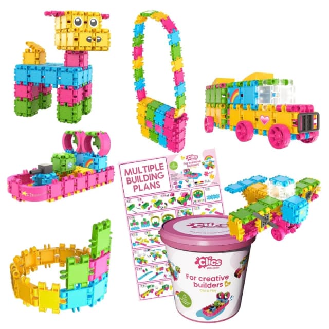 CLICS Bucket 8 in 1 - Glitter Multi unisex