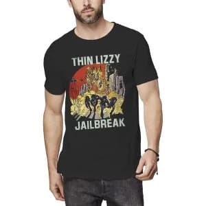 Thin Lizzy - Jailbreak Explosion Unisex Large T-Shirt - Black