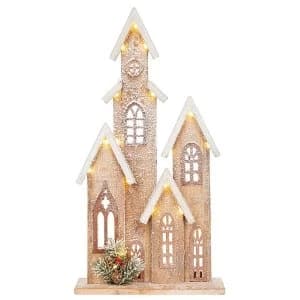 Cosy Xmas Village Tower Ornament