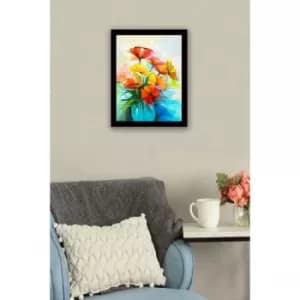 SC0251 Multicolor Decorative Framed MDF Painting