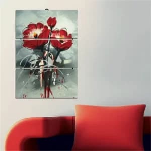 B18 Multicolor Decorative MDF Painting (3 Pieces)