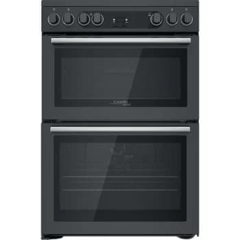 Cannon by Hotpoint CD67V9H2CA/UK Electric Cooker with Ceramic Hob - Black - A/A Rated
