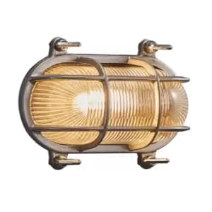 Helford Outdoor Bulkheads Wall Lamp Nickel, E27, IP64