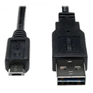 Tripp Lite Universal Reversible USB 2.0 Cable A To 5pin Micro B 6ft