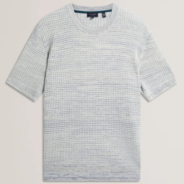 Ted Baker Ted SSRelxFit TxKntT Sn62 Mid-Green male S (2)