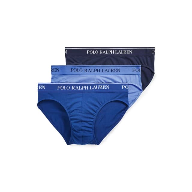 Polo Ralph Lauren Mens Cotton 3 Pack Boxer Briefs Blue Multi male Medium