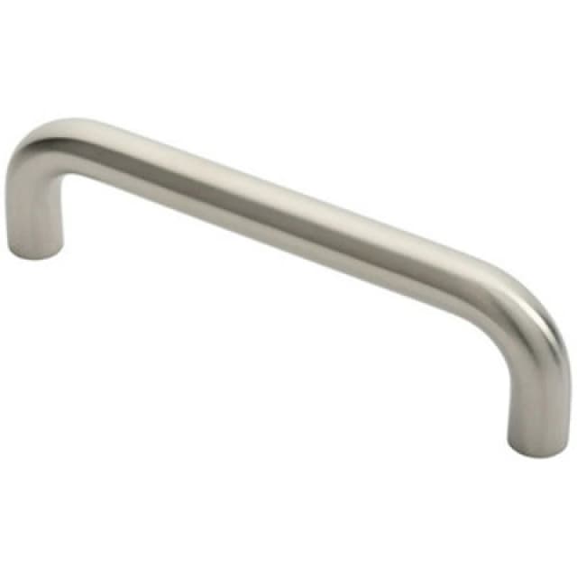 Loops Round D Bar Pull Handle 22mm Dia 225mm Fixing Centres Satin Stainless Steel Metallics unisex