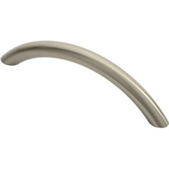 Loops Curved Bow Cabinet Pull Handle 119 x 10mm 96mm Fixing Centres Satin Nickel Metallics unisex