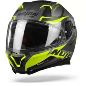 Nolan N87 Miles 88 Flat Lava Grey Yellow M