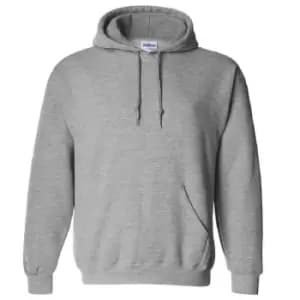 Gildan Heavyweight DryBlend Adult Unisex Hooded Sweatshirt Top / Hoodie (13 Colours) (M) (Sport Grey)