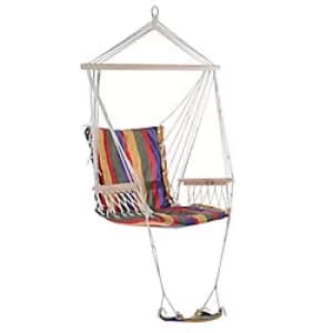 Outsunny Hammock 84A-016RD Cotton, Hardwood Red