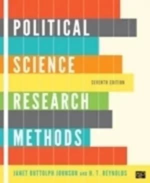 Political science research methods by Janet Buttolph Johnson