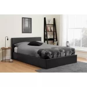 Birlea 120Cm Berlin Birlea Ottoman Bed Black Faux Leather