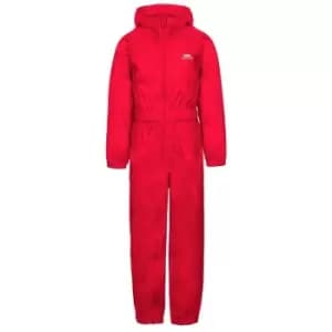 Trespass Childrens/Kids Button Rain Suit (2-3 Years) (Red)