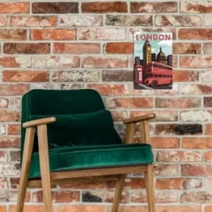 London Multicolor Decorative Metal Wall Accessory