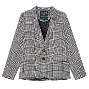 Jack Wills Apperley Classic Checked Blazer - Black