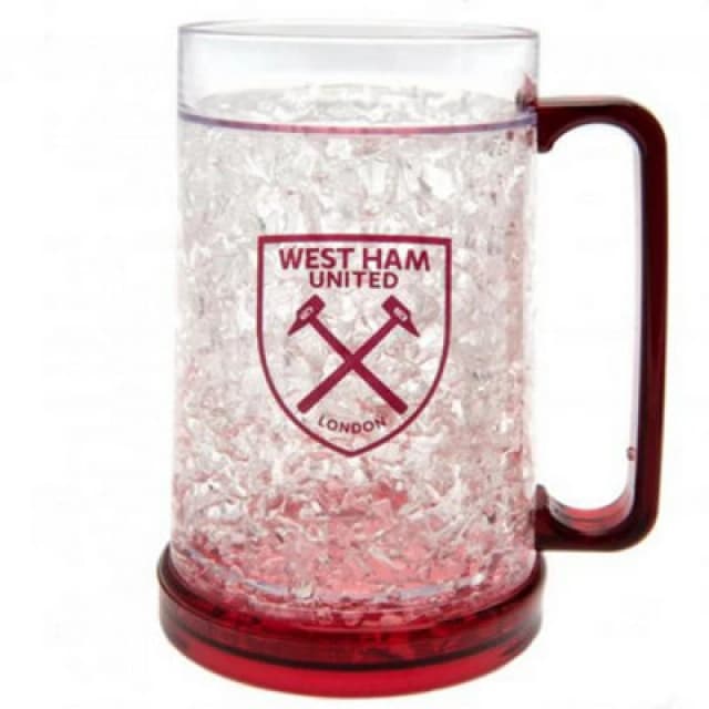 West Ham United FC West Ham United FC Freezer Mug in Clear Clear One Size Unisex 5059000770081