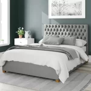 Aspire Monroe Linen Kingsize Ottoman Bedframe - Grey