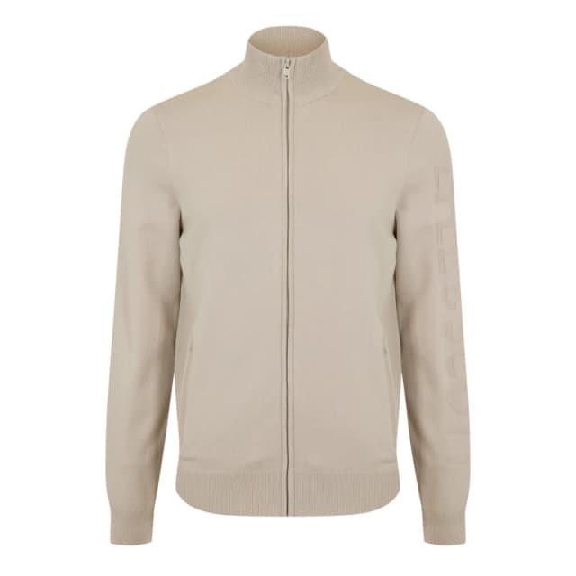 Lyle and Scott Mens Track Cardigan Putty male XS