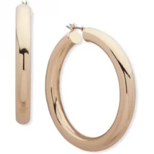 Ladies Anne Klein Base metal METAL MAGIC Tubular Hoop Earrings