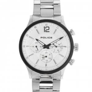 883 Police 15302 Watch - Wht/Slv 01M