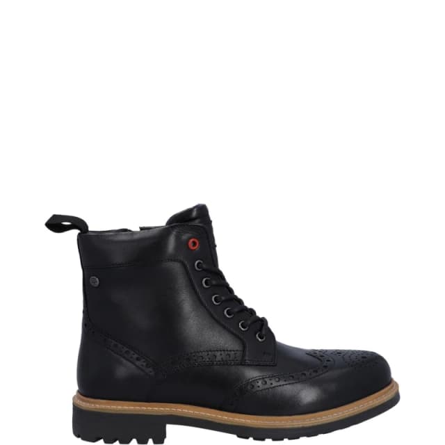 Hunter Mens Cawdor Leather Brogue Ankle Boots UK Size 7 (EU 41) Black HUN124-BLACK-7