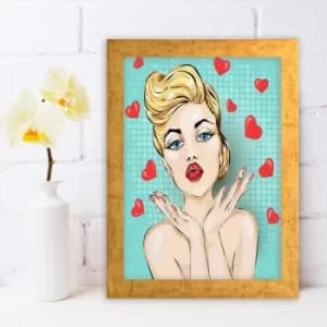 AC370689071 Multicolor Decorative Framed MDF Painting