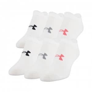 Urban Armor Gear 6 Pack No Show Socks Womens - White