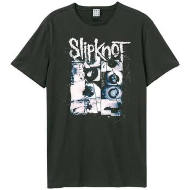 Amplified Amplified Men Eyes Slipknot T-Shirt in Charcoal Size: X-Small Charcoal XS Male 5063300421642