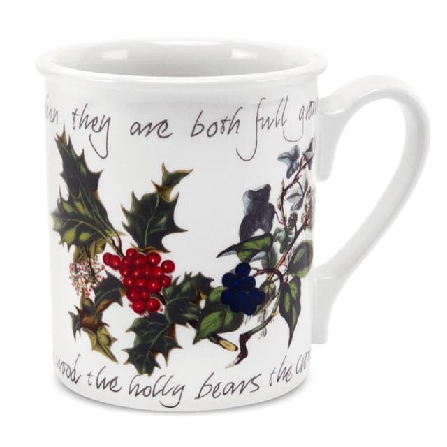 Portmeirion Holly and Ivy The Holly and the Ivy Set of 6 Breakfast Mugs Green unisex One Size
