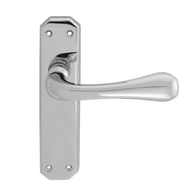 Loops PAIR Heavy Duty Handle on Angular Latch Backplate 180 x 40mm Polished Chrome Multi