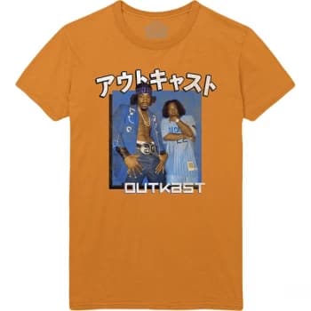 Outkast - Blue Box Unisex Large T-Shirt - Orange