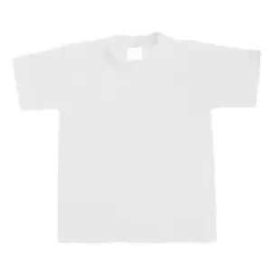 B&C Kids/Childrens Exact 190 Short Sleeved T-Shirt (5-6) (White)