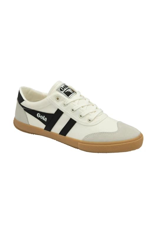 Gola 'Badminton' Canvas Lace-Up Trainers Off White