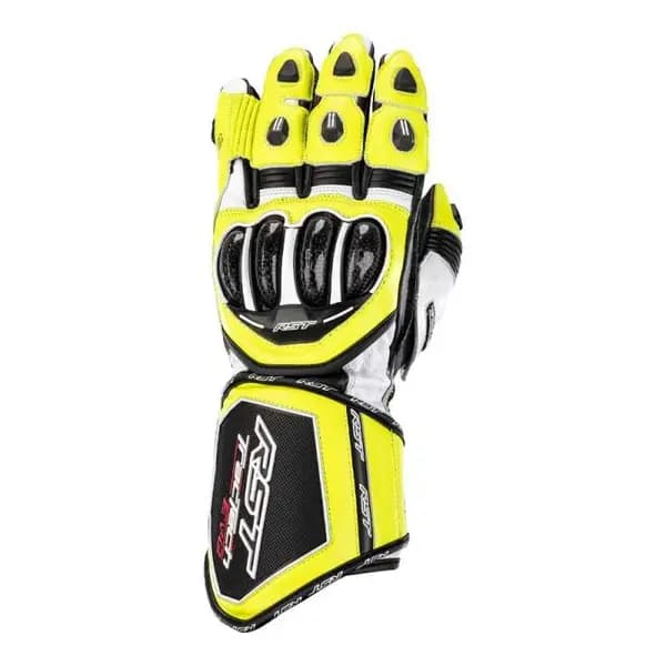 RST Tractech Evo 4 Ce Mens Glove Neon Yellow Black White Size 12