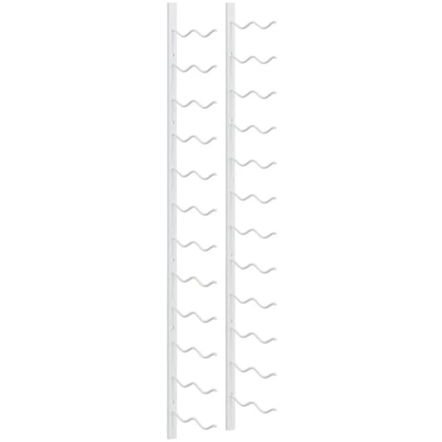 VIDAXL Wall Mounted Wine Rack for 24 Bottles White Iron Vidaxl 8720286826973
