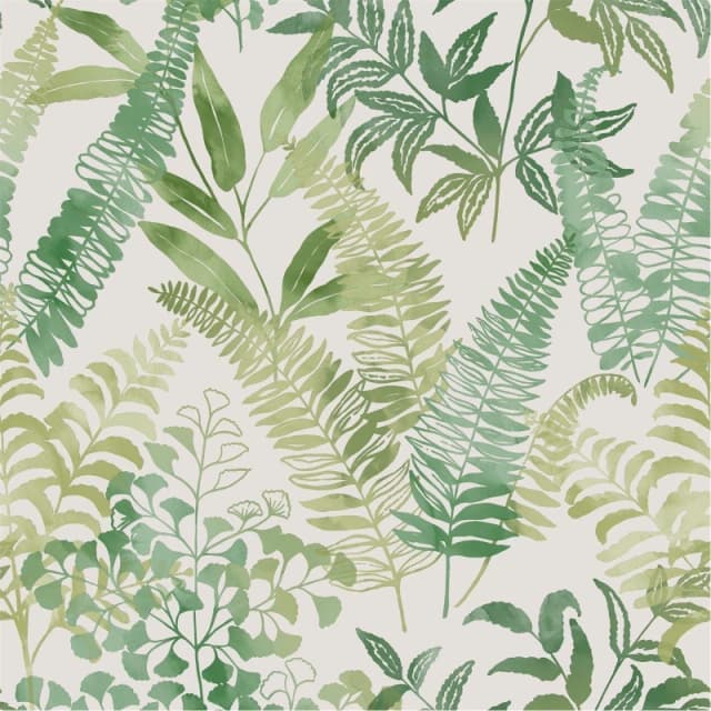 Superfresco Easy Superfresco Easy Temptation Leaves Wallpaper in Green Size: 10000mm_x_520mm Green 10000mm_x_520mm Unisex 5011583666557