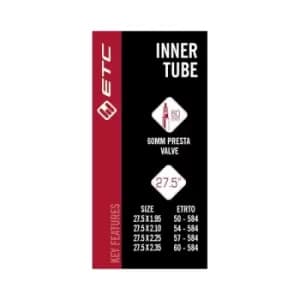 ETC Inner Tube 27.5 X 1.95-2.10-2.25-2.35 Presta Valve 60mm