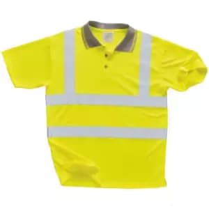 Portwest Unisex Hi Vis Polo Shirt / Workwear / Safetywear (Pack of 2) (S) (Yellow) - Yellow