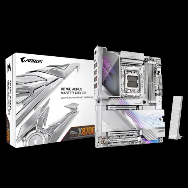 Gigabyte X870E AORUS MASTER X3D ICE AMD Ryzen AM5 ATX DDR5 PCIe 5.0 WIFI7 Motherboard