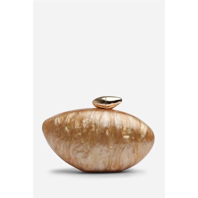 Wheres That From Wheres Marble Acrylic Clutch Gold female One Size
